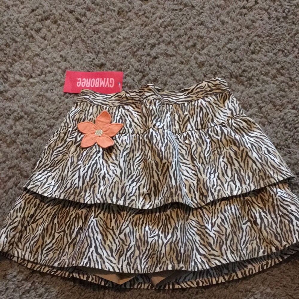 NWT Vintage Gymboree Summer Safari ruffle skort Size 5